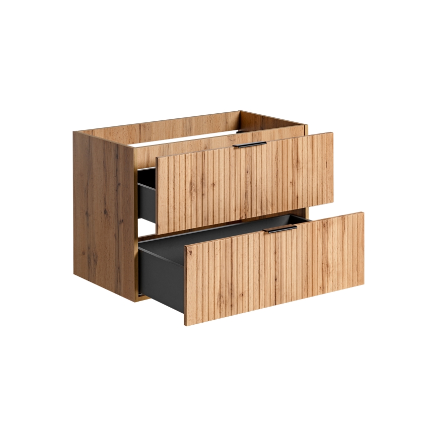 COMAD ADEL OAK 82-80-B-2S - Waschbeckenunterschrank ADEL 57x80,2 cm, Eiche
