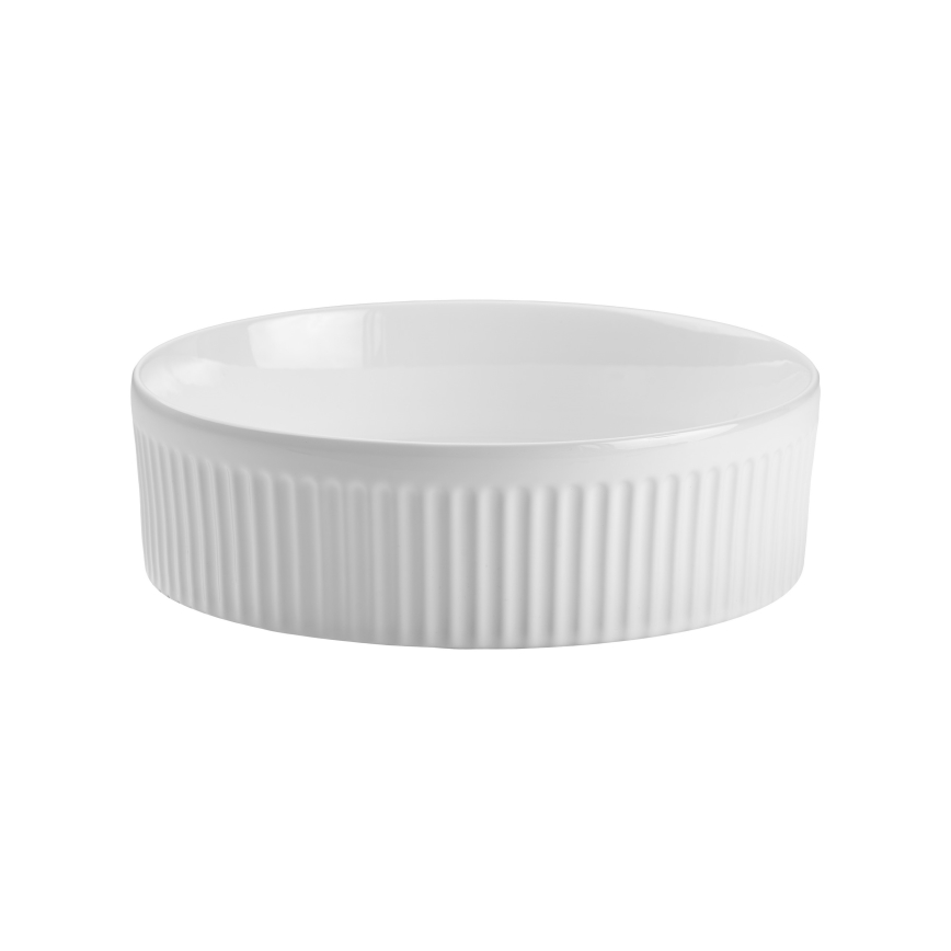 COMAD BEYOND 2 BIANCO ( E-6565 ) - Lavandino da appoggio BEYOND diametro 36 cm ceramiche/bianco lucido