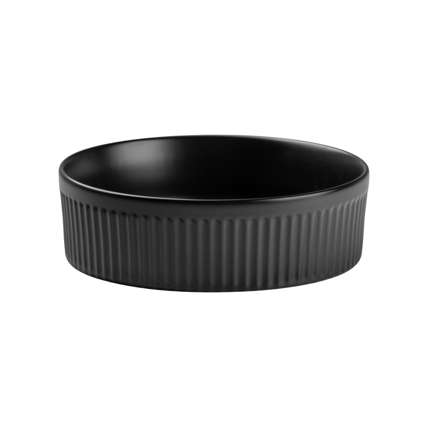 COMAD BEYOND 2 NOIR (E-6565) - Lavabo à poser BEYOND diamètre 36 cm céramique/noir mat