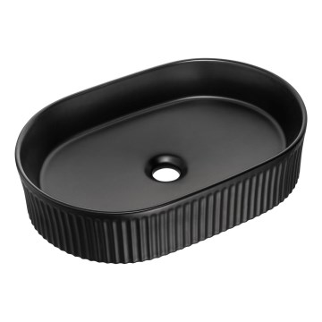 COMAD BEYOND 5 BLACK ( E-6564 ) - Vasque à poser BEYOND 48x32,5 cm céramique/mat noir