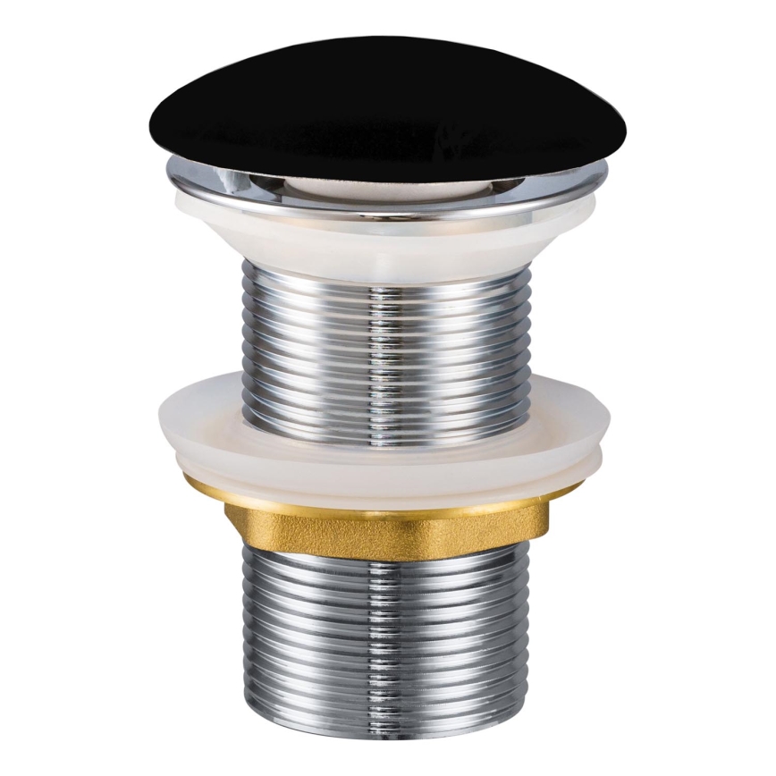 COMAD CLICK-CLACK T201M-B2-3 - Piletta CLICK-CLACK per lavabo ø 7 cm, nero opaco