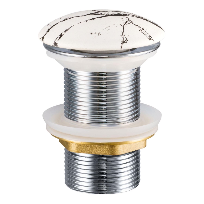 COMAD CLICK-CLACK T201M-W17-3 - Scarico del lavandino CLICK-CLACK diametro 7 cm bianco opaco