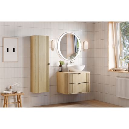 COMAD OVALIA CREMONA 82-80-46-2S - Meuble sous-vasque OVALIA 52x80 cm, chêne Cremona