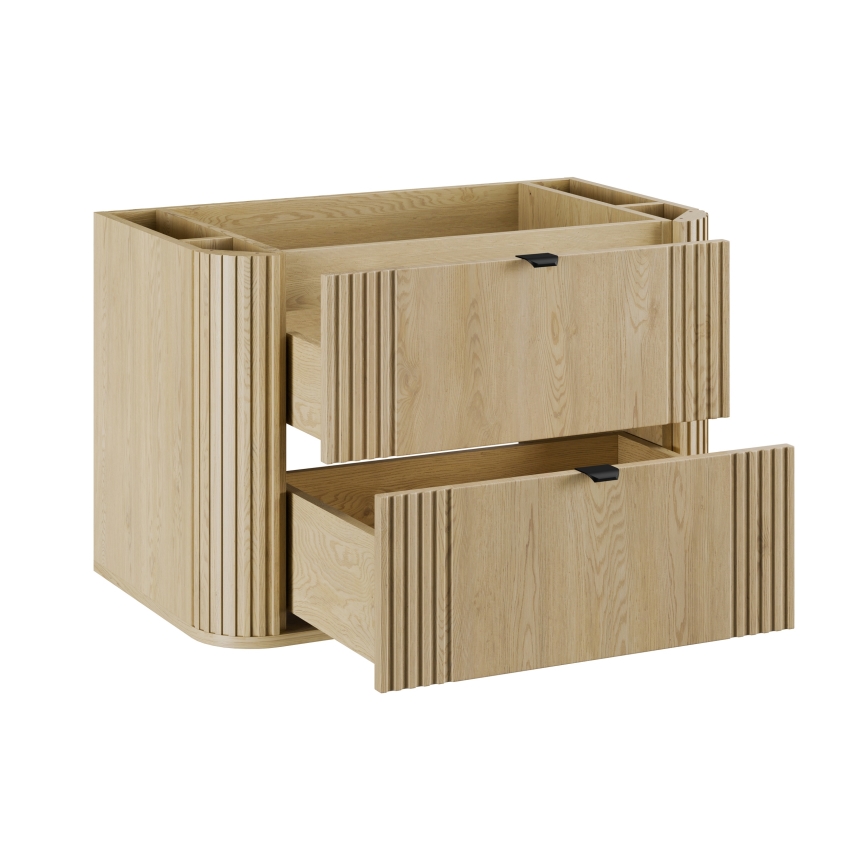 COMAD OVALIA CREMONA 82-80-46-2S - Meuble sous-vasque OVALIA 52x80 cm, chêne Cremona