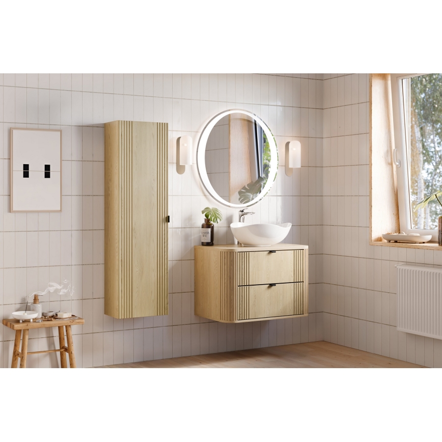COMAD OVALIA CREMONA 82-80-46-2S - Mobile sottolavabo OVALIA 52x80 cm rovere Cremona