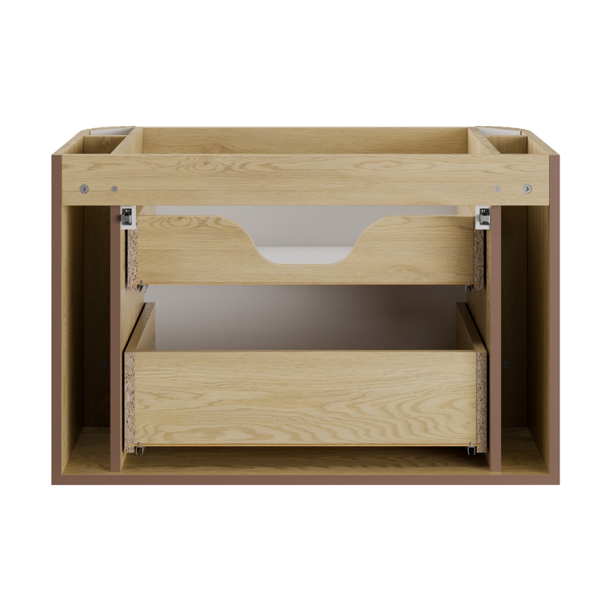 COMAD OVALIA CREMONA 82-80-46-2S - Mobile sottolavabo OVALIA 52x80 cm rovere Cremona
