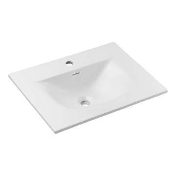 COMAD SKY 1 60 DP MATT WHITE - Lavabo da incasso SKY 46x61 cm bianco opaco