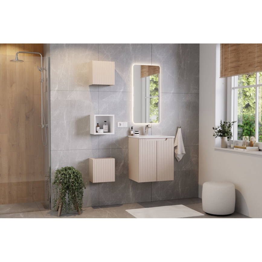 COMAD SKY 3 50CM DP ( E-8099-3-50 ) - Lavabo encastré SKY 51x40 cm en céramique/blanc mat