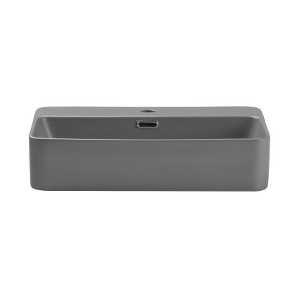 COMAD TRUST 2 MATT LIGHT GREY (E-6282) - Lavabo da appoggio TRUST 55x38 cm ceramica/grigio opaco