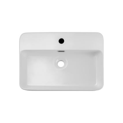 COMAD TRUST 2 BLANC (E-6282) - Lavabo à poser TRUST 55x38 cm céramique/blanc brillant