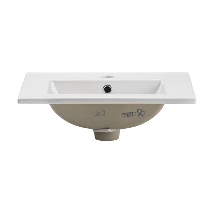 COMAD UM-2050RB DANCE 50 - Lavabo encastré DANCE 52x40 cm céramique/blanc brillant