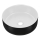 COMAD UM-6259 SIMPLE 8. - Lavabo da appoggio SIMPLE diam. 36 cm ceramica/bianco opaco/nero opaco