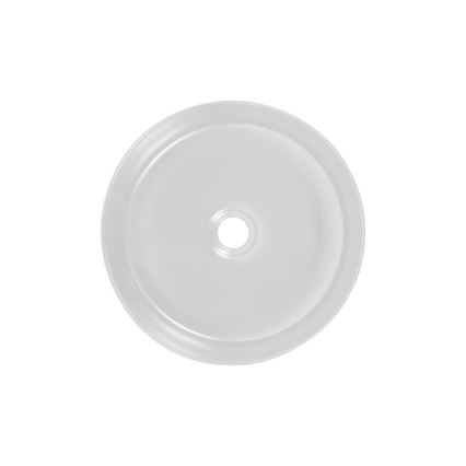 COMAD UM-6259 SIMPLE 8. - Lavandino da appoggio SIMPLE diametro 36 cm ceramiche/bianco opaco/opaco nero