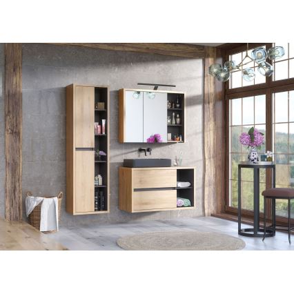 COMAD UM-6275 SLIM 60 NOIR DP - Lavabo à poser SLIM 61x34 cm céramique/noir mat