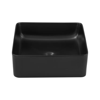 COMAD UM-6276 SLIM 40 NERO DP - Lavabo da appoggio SLIM 37x37 cm ceramica/nero opaco
