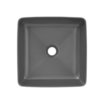COMAD UM-6276 SLIM 40 GREY DP - Lavandino da appoggio SLIM 37x37 cm ceramiche/opaco grigio