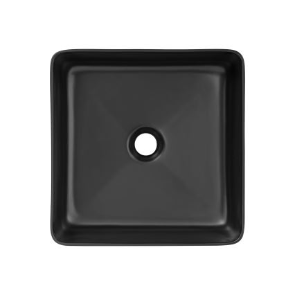 COMAD UM-6276 SLIM 40 NOIR DP - Lavabo à poser SLIM 37x37 cm céramique/noir mat
