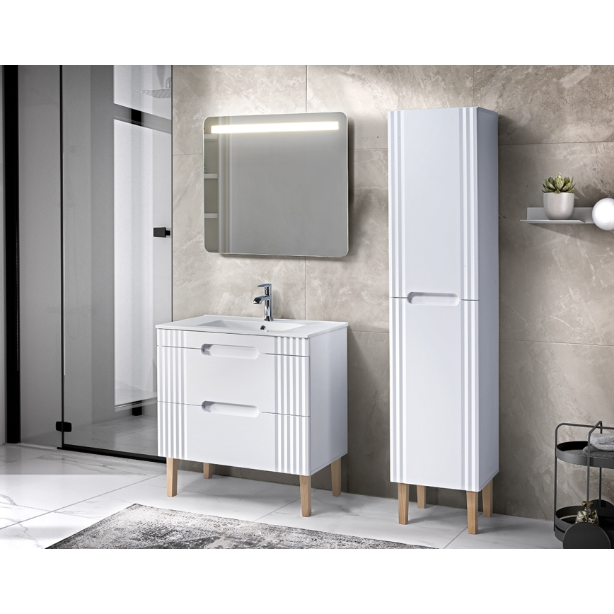 COMAD UM-CFP LAVA 80D - Lavabo incasso LAVA 81x46 cm ceramica/bianco lucido