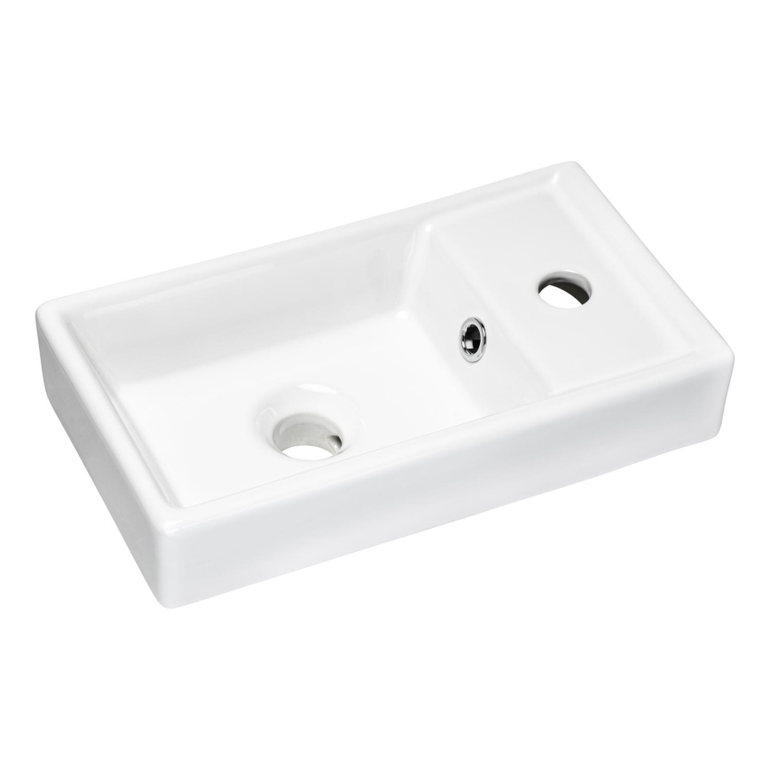 COMAD UM-VEDEA 40 - Lavabo da appoggio VEDEA 40x22 cm ceramica/bianco lucido