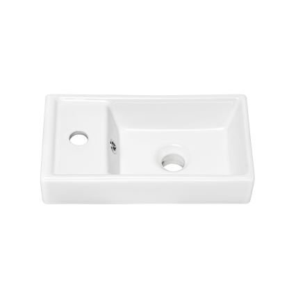 COMAD UM-VEDEA 40 - Lavabo da appoggio VEDEA 40x22 cm ceramica/bianco lucido