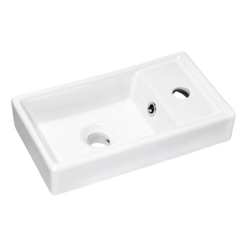 COMAD UM-VEDEA 40 - Lavandino da appoggio VEDEA 40x22 cm ceramiche/bianco lucido