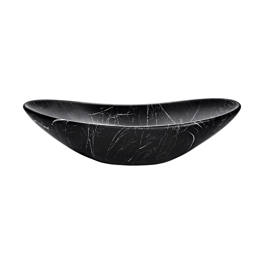 COMAD UN-LENA-MB2 - Lavabo da appoggio LENA 61,5x36 cm ceramica/nero opaco