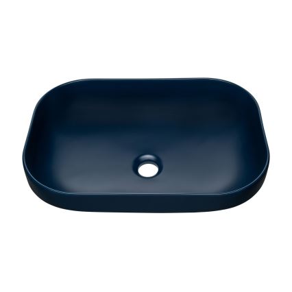 COMAD UN-NELI-MNB - Lavabo da appoggio NELI 50,4x35,2 cm ceramica/blu marina opaco