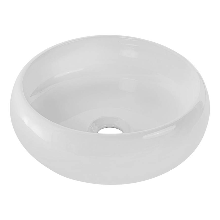 COMAD UN-WIKI-SW - Lavabo da appoggio WIKI diam. 36 cm ceramica/bianco lucido