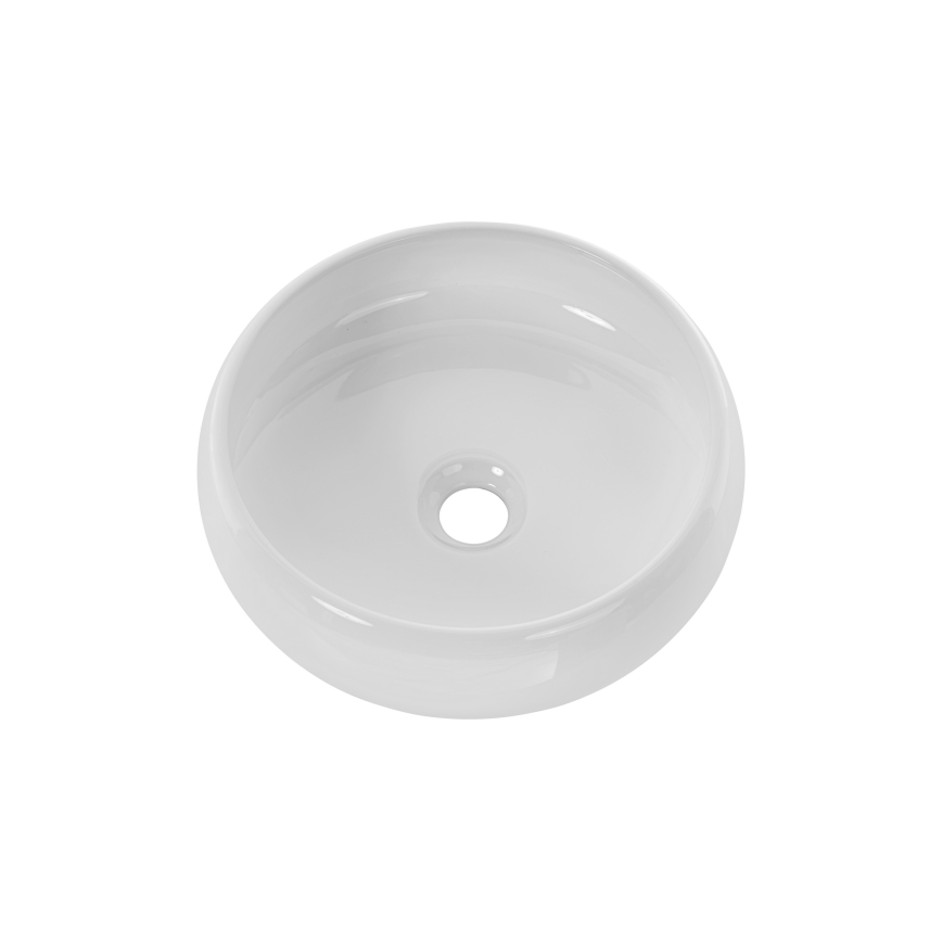 COMAD UN-WIKI-SW - Lavabo da appoggio WIKI diam. 36 cm ceramica/bianco lucido