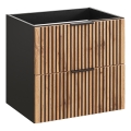 COMAD XILO BLACK WOTAN 82-60-D-2S - Mobile sottolavabo da bagno XILO 57x60,2 cm nero/rovere Wotan