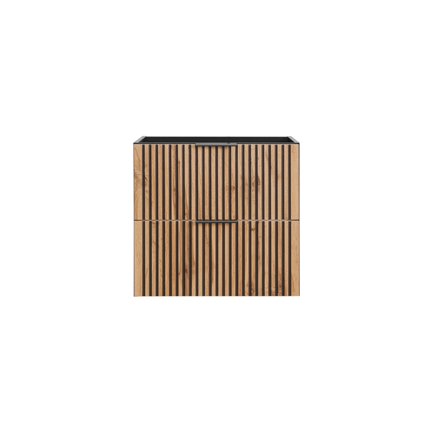 COMAD XILO BLACK WOTAN 82-60-D-2S - Mobile sottolavabo da bagno XILO 57x60,2 cm nero/rovere Wotan