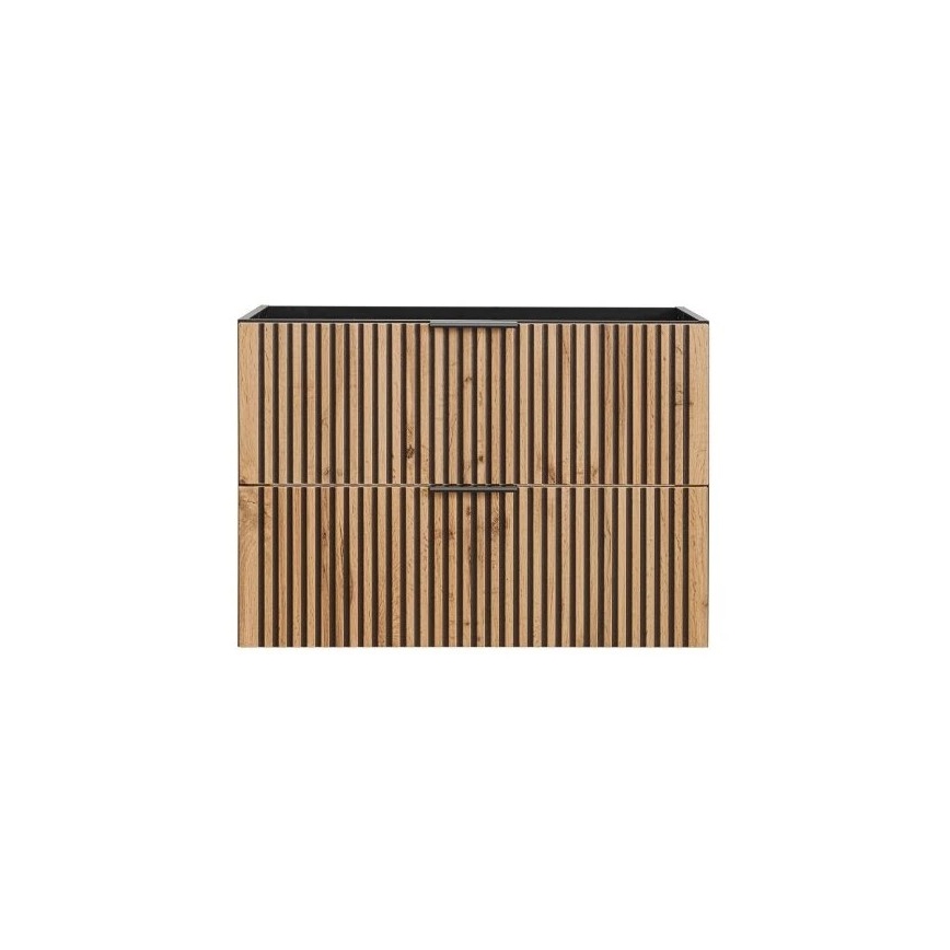 COMAD XILO BLACK WOTAN 82-80-D-2S - Mobile sottolavabo XILO 57x80,2 cm nero/rovere Wotan