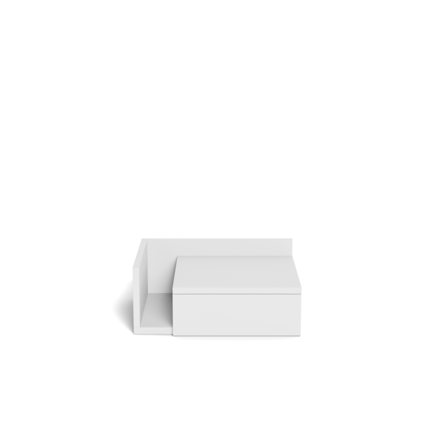 Comodino AVA 40 x 32 cm, bianco