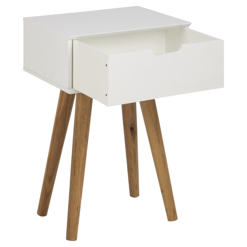 Comodino CARLY quercia/bianco