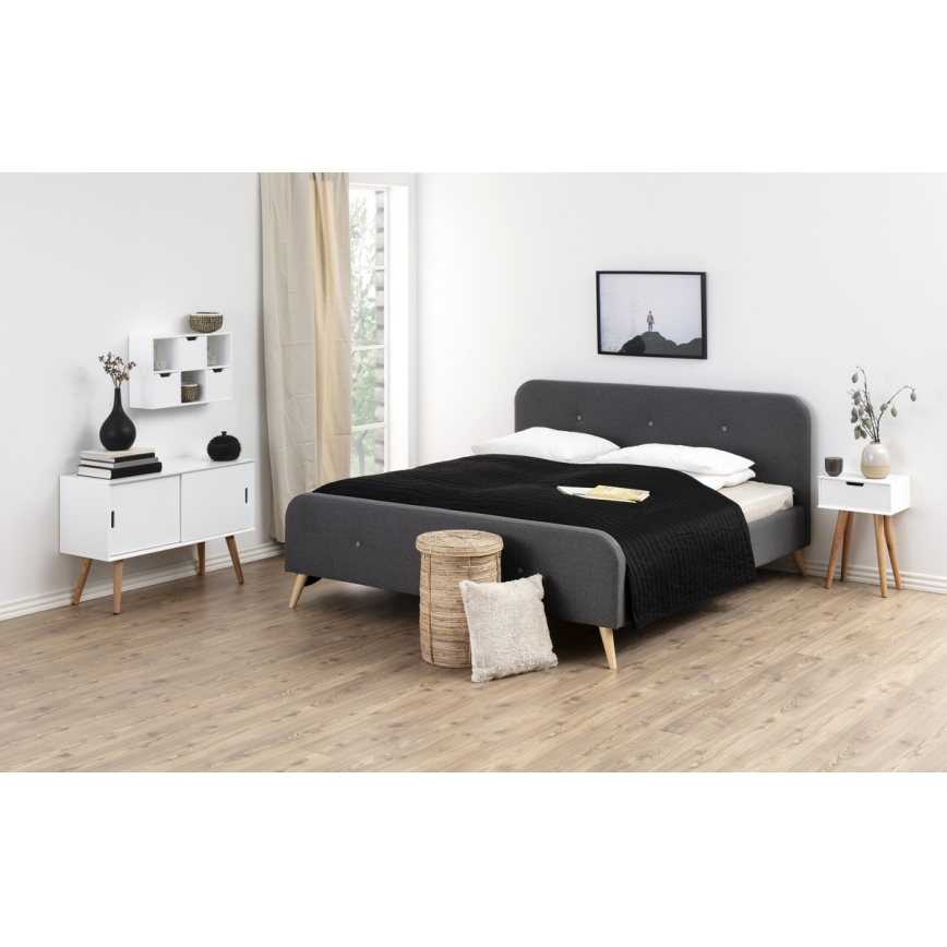 Comodino CARLY quercia/bianco