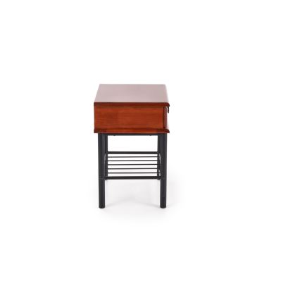 Comodino FIONA 55x48 cm marrone/nero