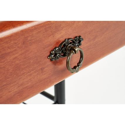 Comodino FIONA 55x48 cm marrone/nero