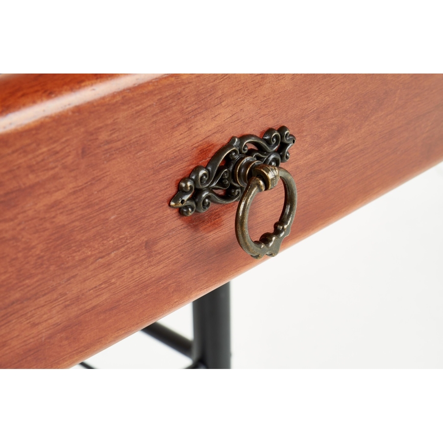 Comodino FIONA 55x48 cm marrone/nero