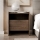 Comodino JAPANDI 53x60 cm in rovere Baltic Storm