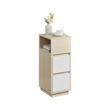 Comodino KELO 25x30 cm marrone/bianco