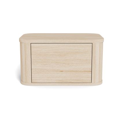 Comodino MADERA 46x30 cm rovere bianco