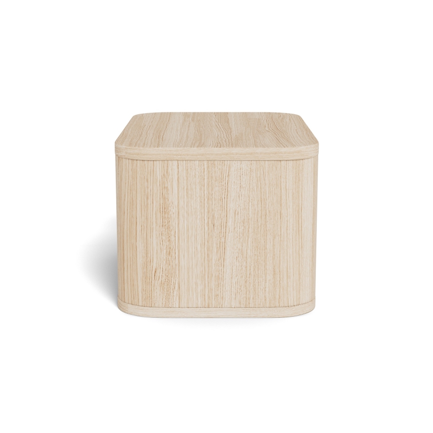 Comodino MADERA 46x30 cm rovere bianco