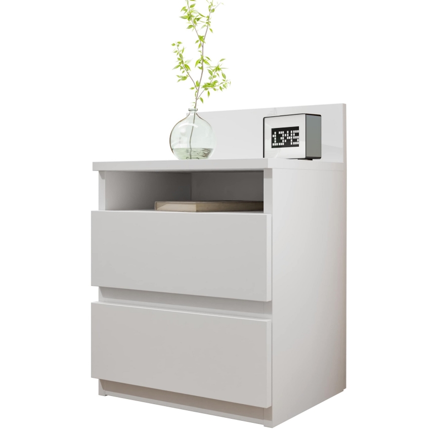 Comodino MALWA 59x40 cm bianco