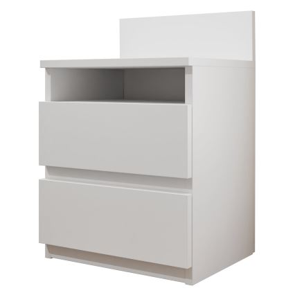 Comodino MALWA 59x40 cm bianco