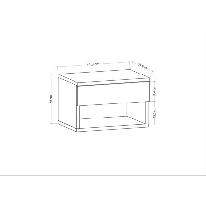 Comodino VETRA bianco