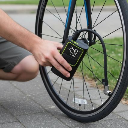 Compresseur d'air de poche numérique 5V 4000 mAh — noir