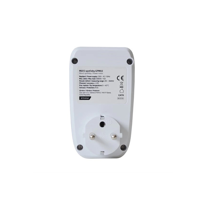 Compteur de consommation électrique 3680W/230V