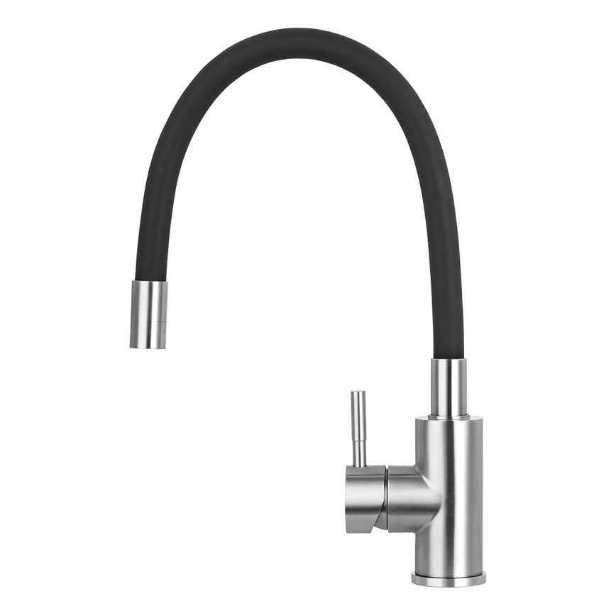 Concept BDC7138 - Miscelatore per lavello con collo flessibile, cromo lucido/nero