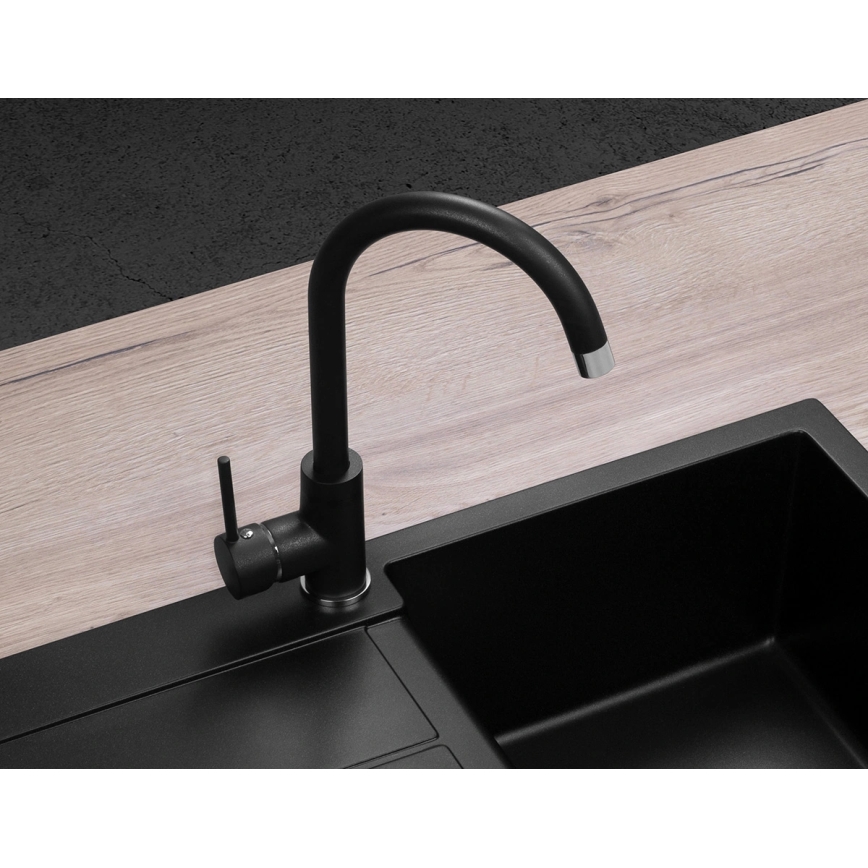 Concept BDG3334BC - Miscelatore per lavello 33,5 cm granito/nero