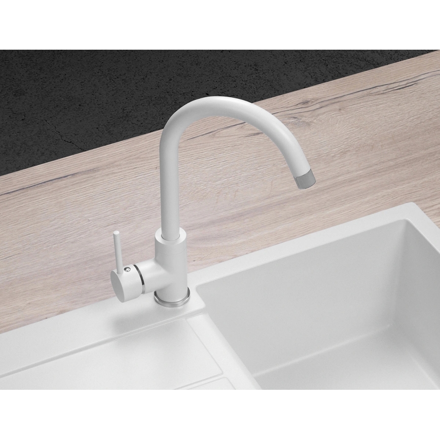 Concept BDG3334WH - Mitigeur pour évier 33,5 cm granit/blanc